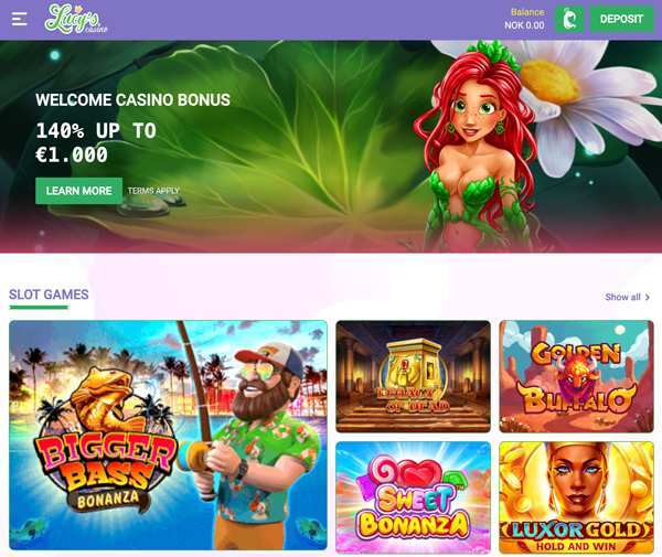lucys casino norge hjemmeside