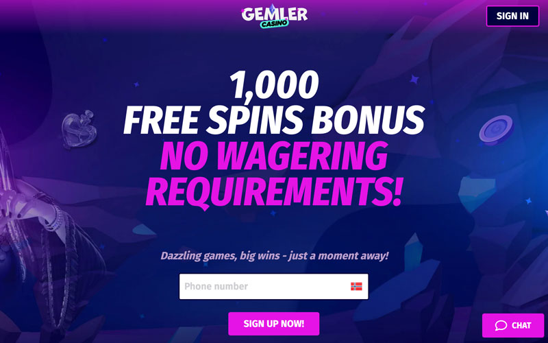 gemler casino norge hjemmeside