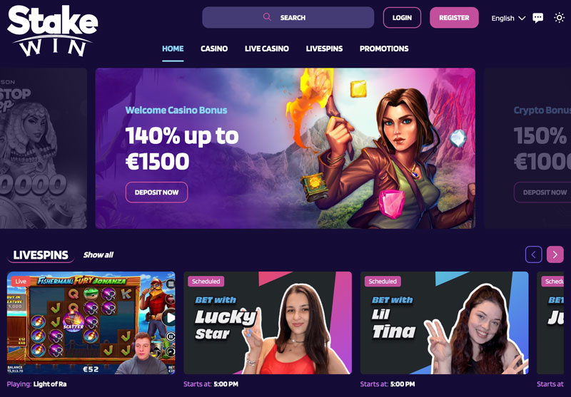 stakewin casino norge hjemmeside