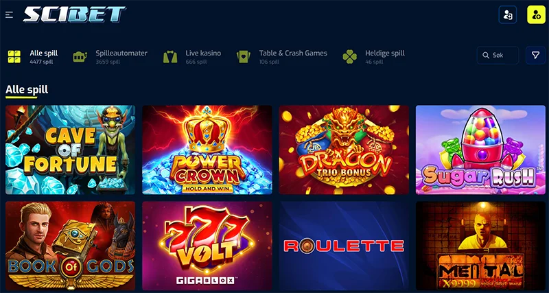scibet casino nettside