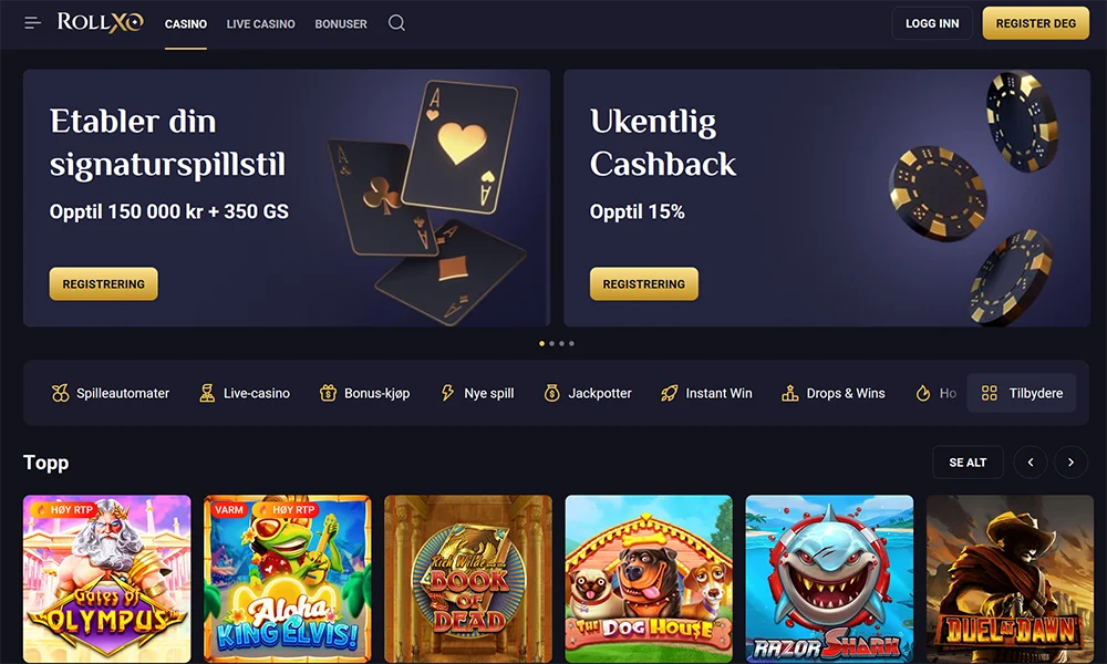 rollxo casino nettside
