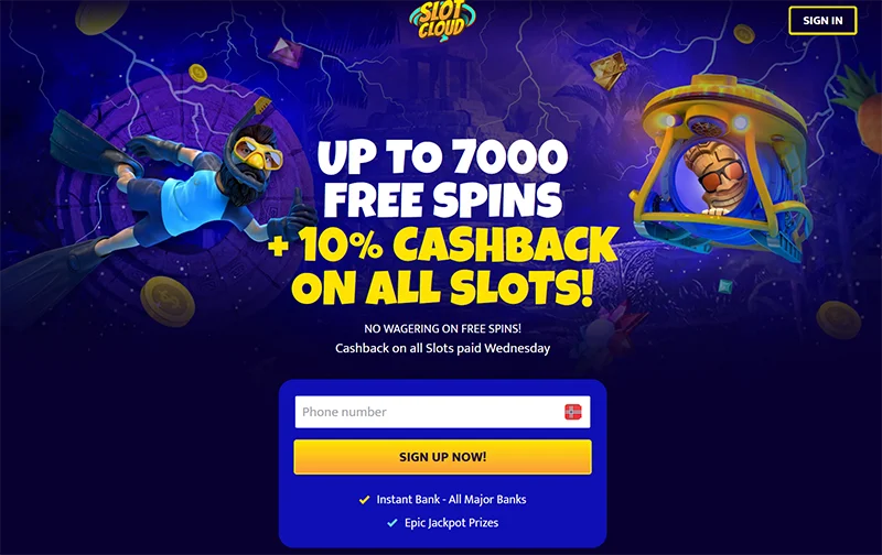 slot cloud casino nettside