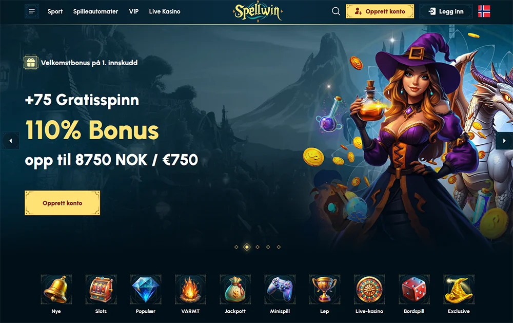 spellwin casino nettside