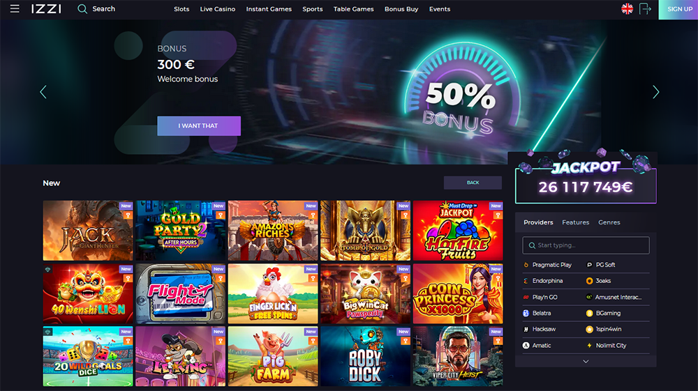 izzi casino nettside norge