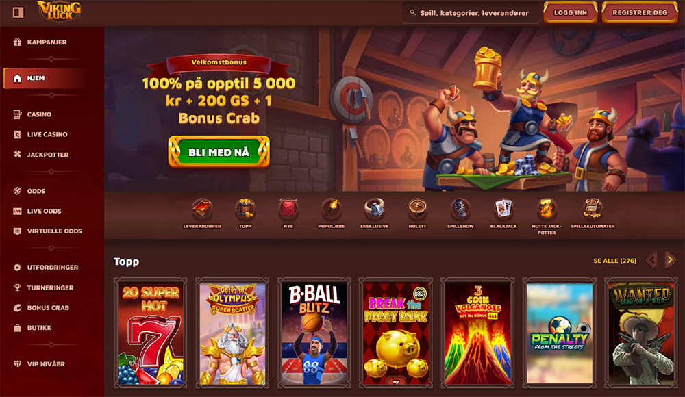 viking luck casino nettside norge