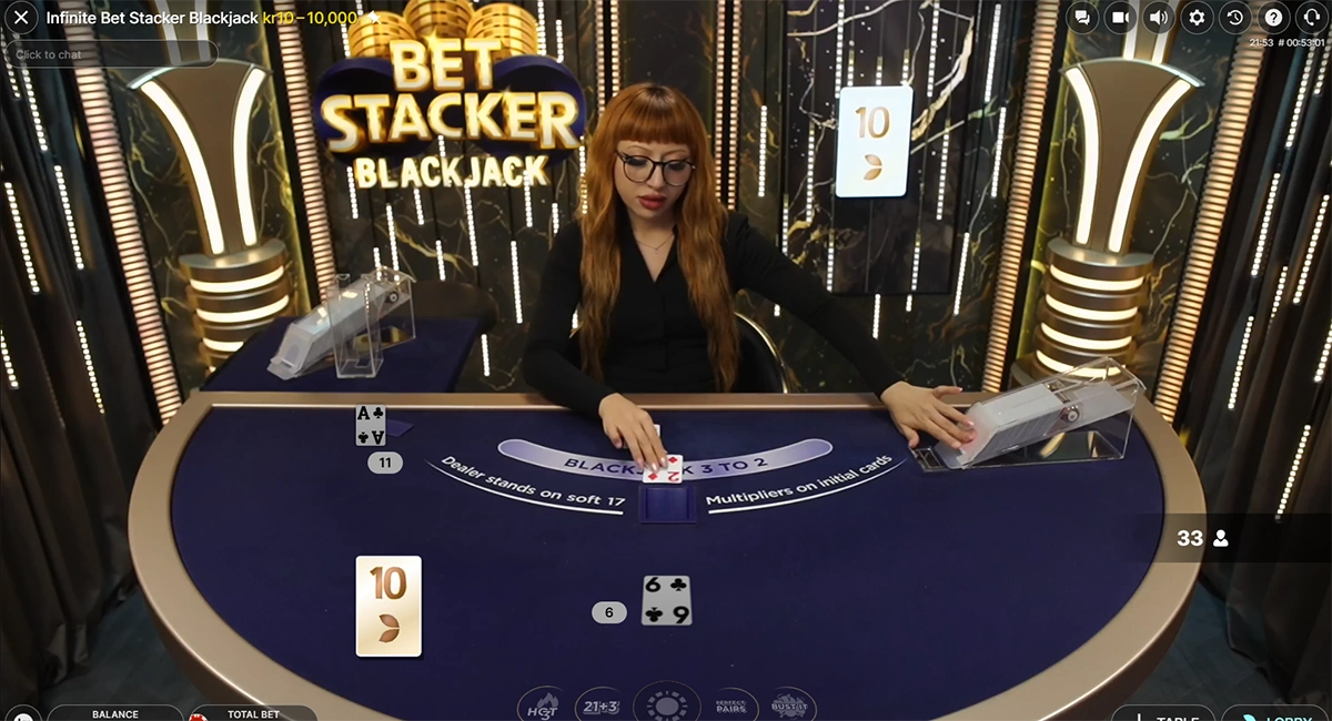 Bet Stacker Blackjack bonus