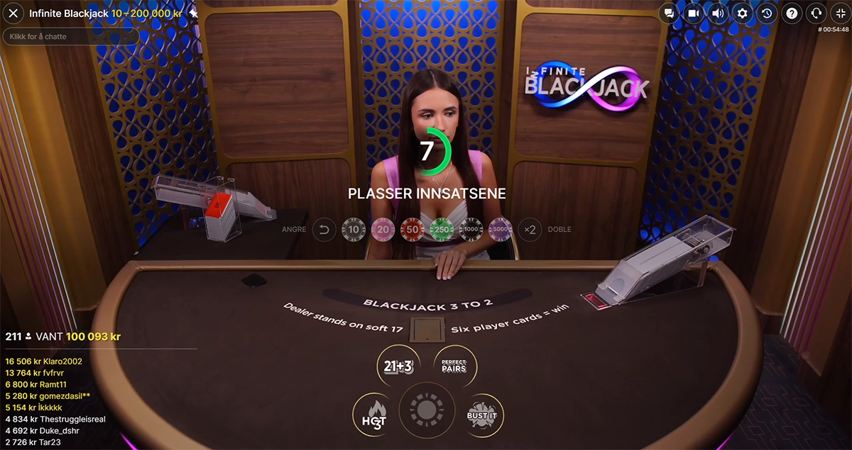 Infinite Blackjack