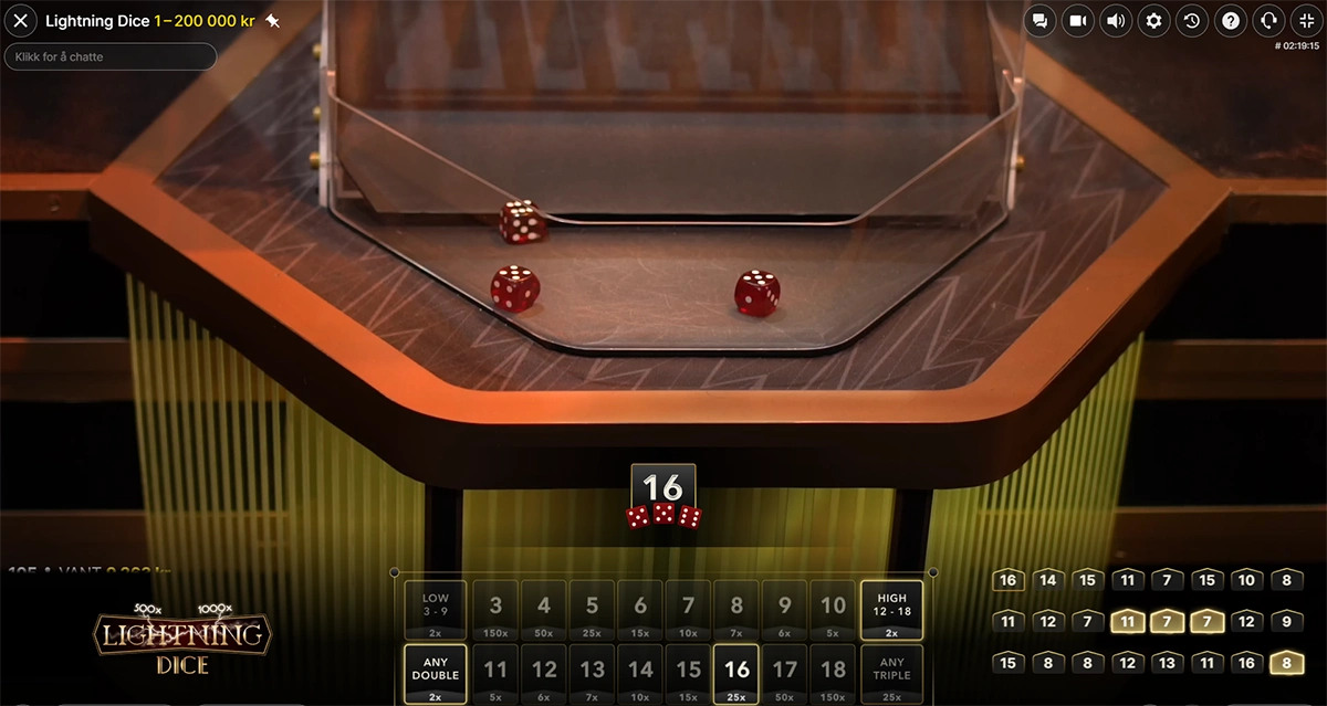 Lightning Dice terninger