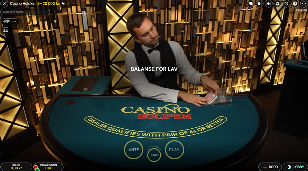 casino holdem live nettcasino