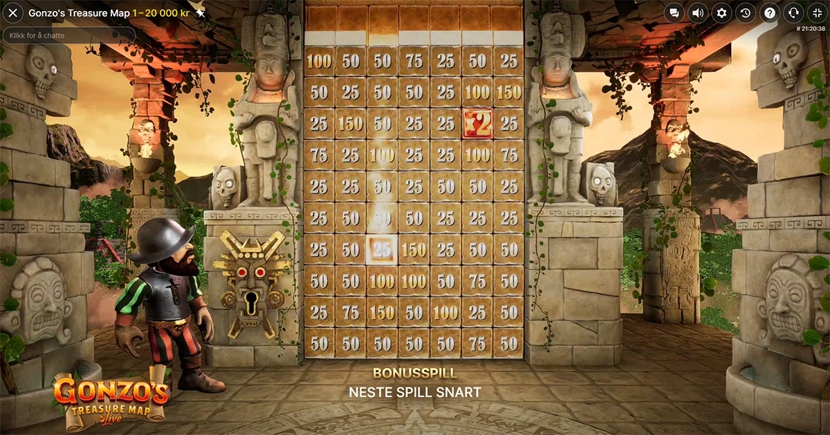 Gonzo's Treasure Map Live bonus