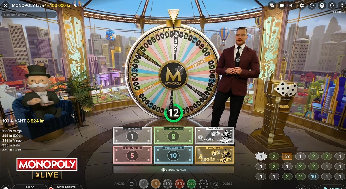 Monopoly Live hovedspill