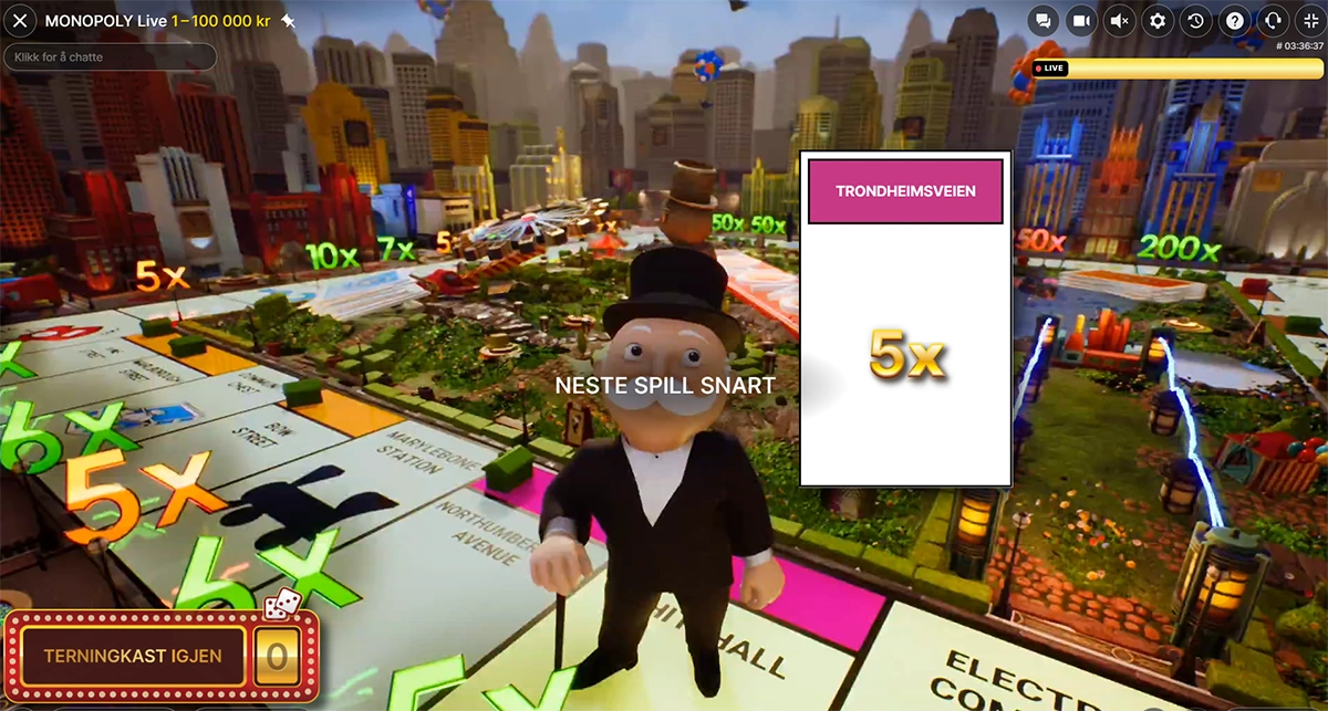 Monopoly Live multiplikator