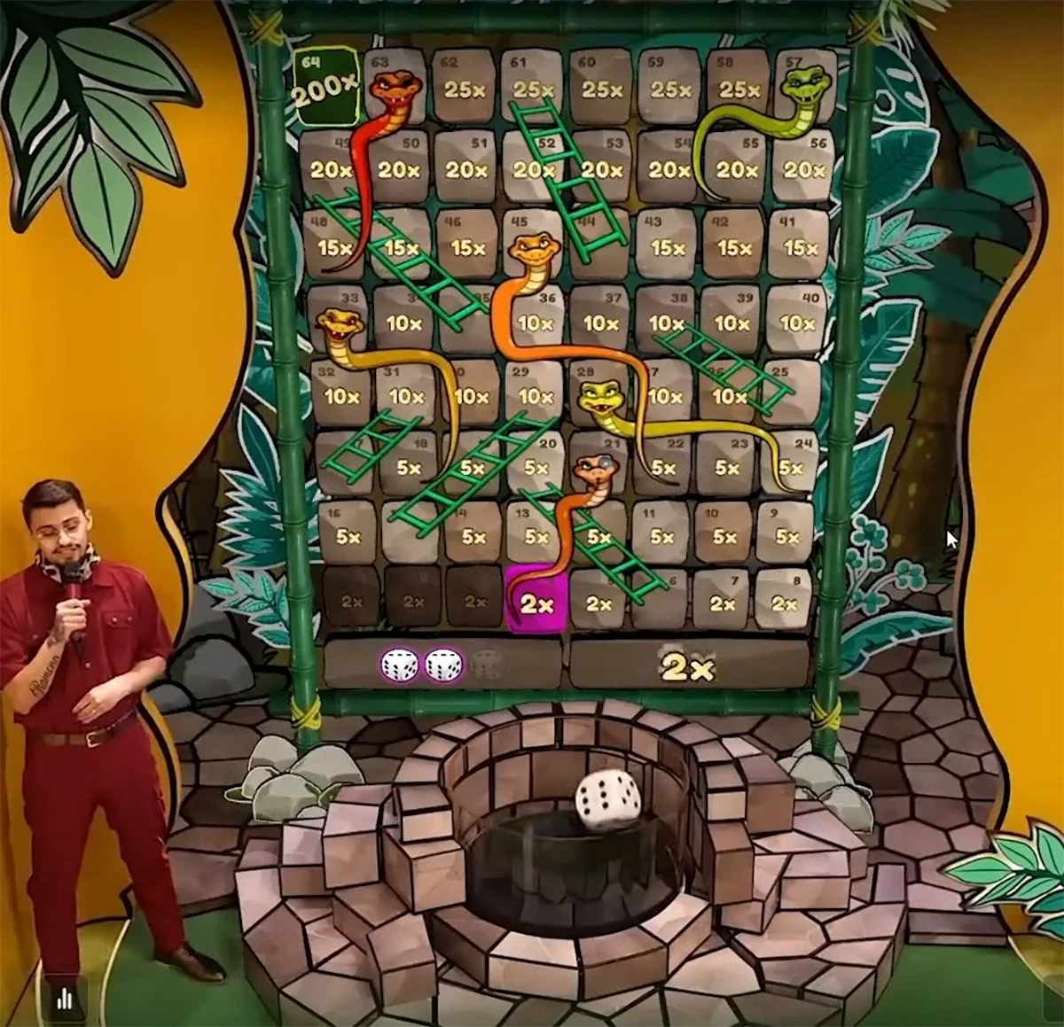 Bonusrunden i Snakes & Ladders stigespill