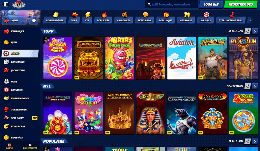 big clash casino norge nettside