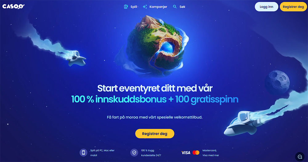 casoo casino norge nettside