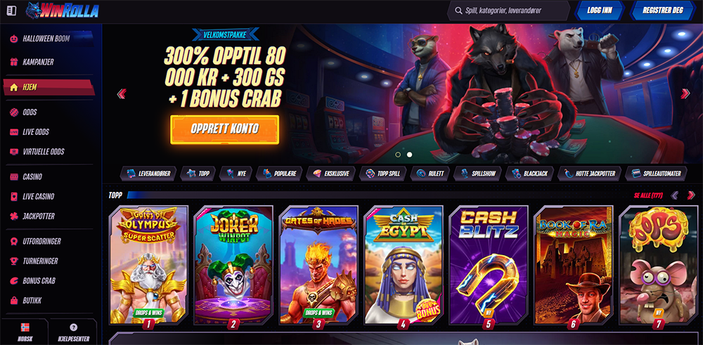 win rolla casino norge nettside